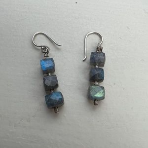 Labradorite and Sterling Silver Earrings